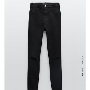 Black Zara super elastic jeans